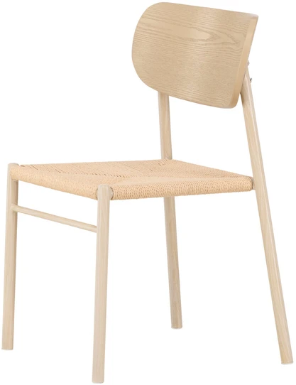 Venture Design Valgomojo kėdė 45x41,5 cm Balinta smėlio spalvos virvė