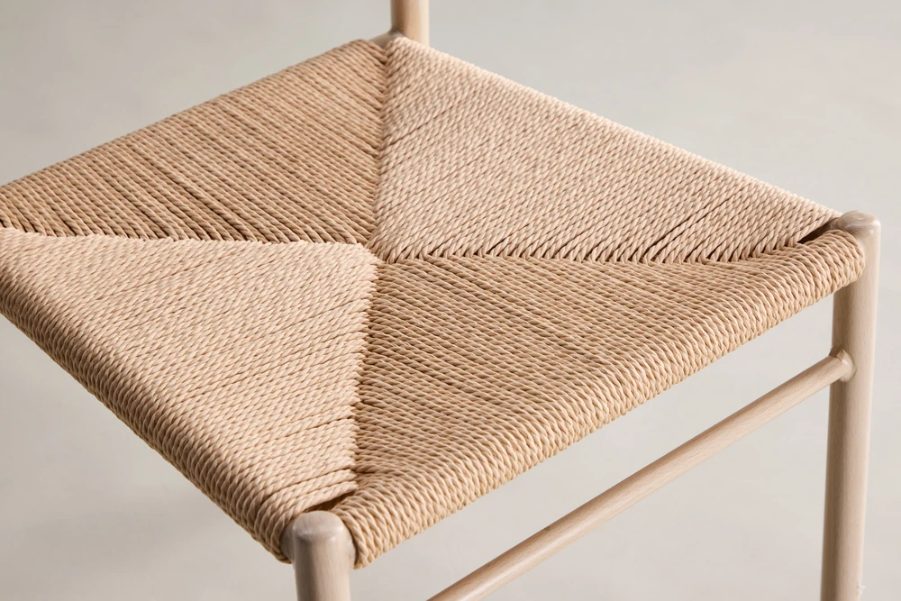 Venture Design Valgomojo kėdė 45x41,5 cm Balinta smėlio spalvos virvė