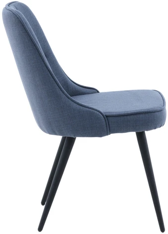 Venture Design Valgomojo kėdė, aksomas, 66x50x88.5 cm, mėlyna