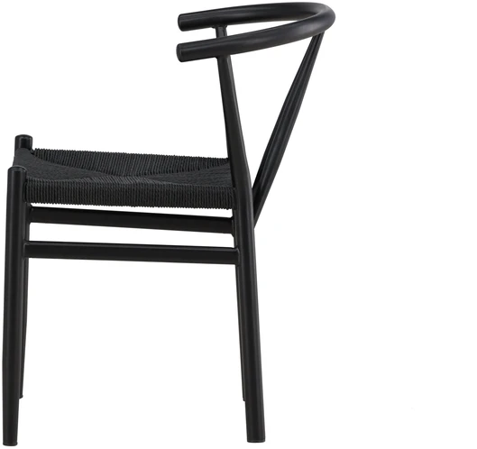 Venture Design Valgomojo kėdė Alfons 41x46x41 cm Juoda Plieninė Virvė