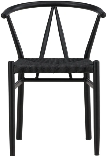 Venture Design Valgomojo kėdė Alfons 41x46x41 cm Juoda Plieninė Virvė