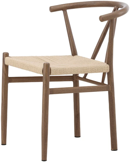 Venture Design Valgomojo kėdė Alfons 46x41 cm Ruda rotangas