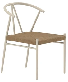 Venture Design Valgomojo kėdė Alfons 49x47 cm smėlio spalvos, ratanas