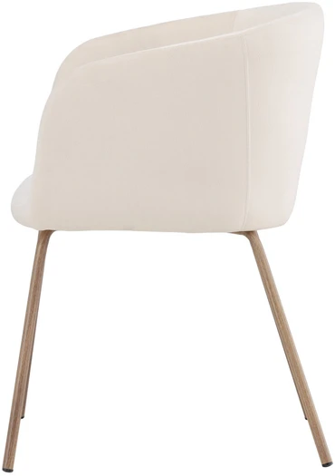 Venture Design Valgomojo kėdė Berit 46x45x47 cm smėlio spalvos veliūro apmušalas