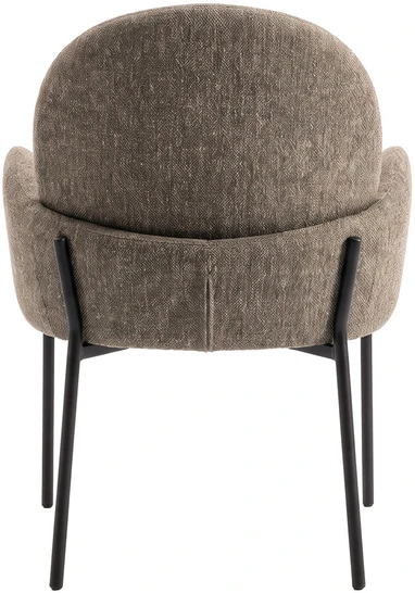 Venture Design Valgomojo kėdė Blom, 2 vnt. komplekte, juodas/rudas audinys