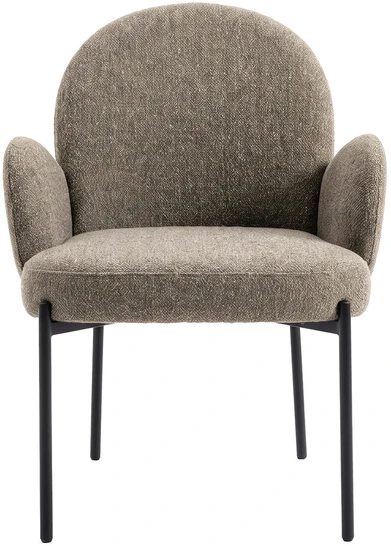Venture Design Valgomojo kėdė Blom, 2 vnt. komplekte, juodas/rudas audinys