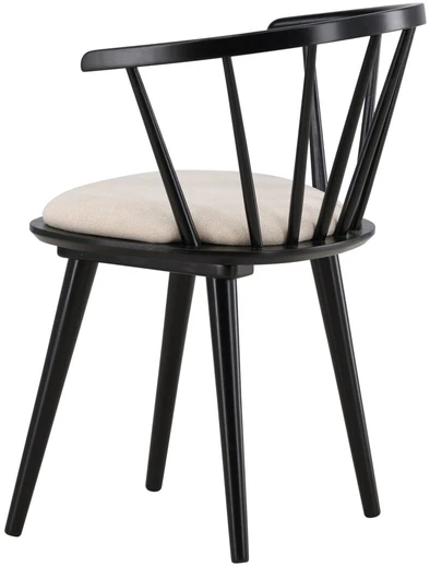 Venture Design Valgomojo kėdė Bobby 50x48 cm Juoda Smėlio Spalva Guminė Mediena