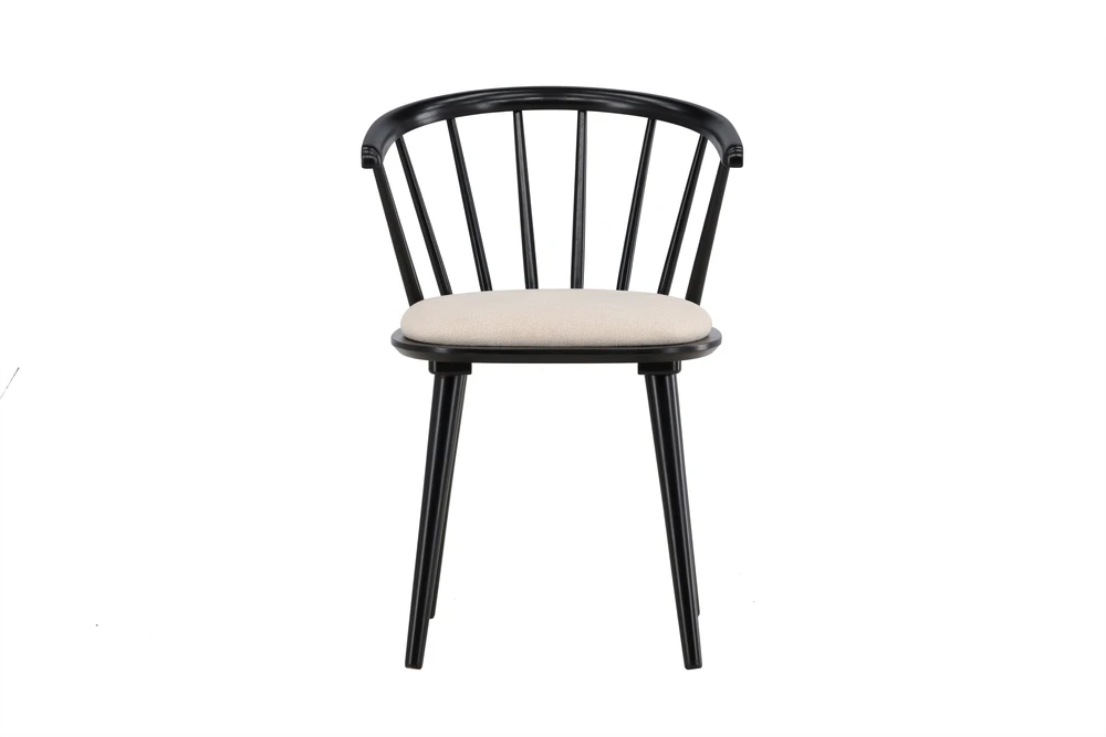 Venture Design Valgomojo kėdė Bobby 50x48 cm Juoda Smėlio Spalva Guminė Mediena