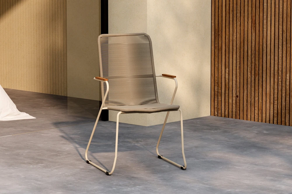 Venture Design Valgomojo kėdė Bois 46x43.5 cm Smėlio spalvos virvė