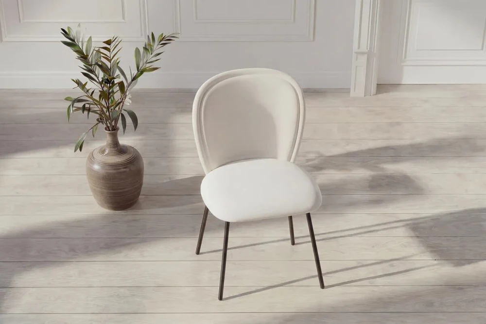 Venture Design Valgomojo kėdė Carl 46x50 cm Juodas aksomas