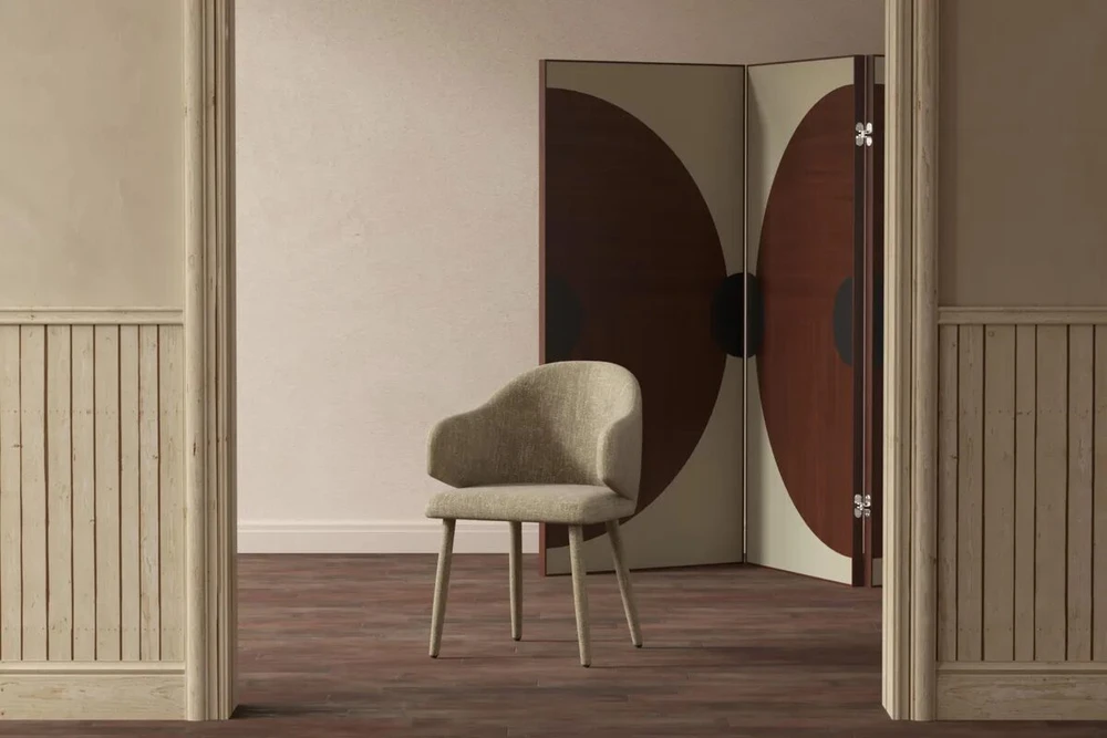 Venture Design Valgomojo kėdė Evelin 47x50x50 cm smėlio spalvos veliūras