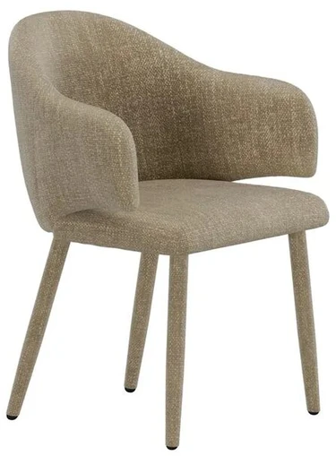 Venture Design Valgomojo kėdė Evelin 47x50x50 cm smėlio spalvos veliūras