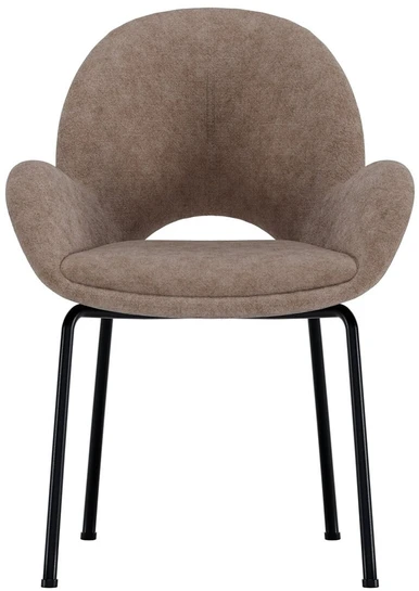 Venture Design Valgomojo kėdė Florensa 50x46x42 cm Ruda aksominė, komplektas 2 vnt