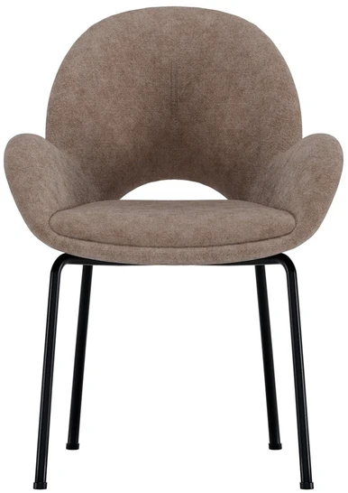 Venture Design Valgomojo kėdė Florensa 50x46x42 cm Ruda aksominė, komplektas 2 vnt