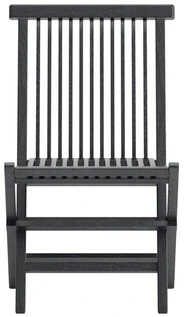 Venture Design Valgomojo kėdė Kenya, juoda, tikmedis, sulankstoma