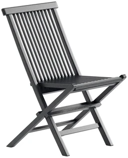 Venture Design Valgomojo kėdė Kenya, juoda, tikmedis, sulankstoma