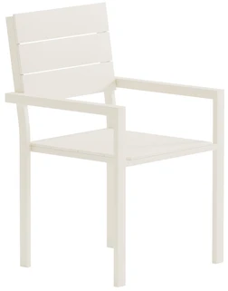 Venture Design Valgomojo kėdė Levels, smėlio spalvos, aliuminis, 2 vnt.