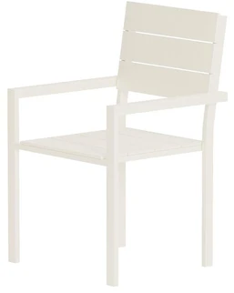 Venture Design Valgomojo kėdė Levels, smėlio spalvos, aliuminis, 2 vnt.
