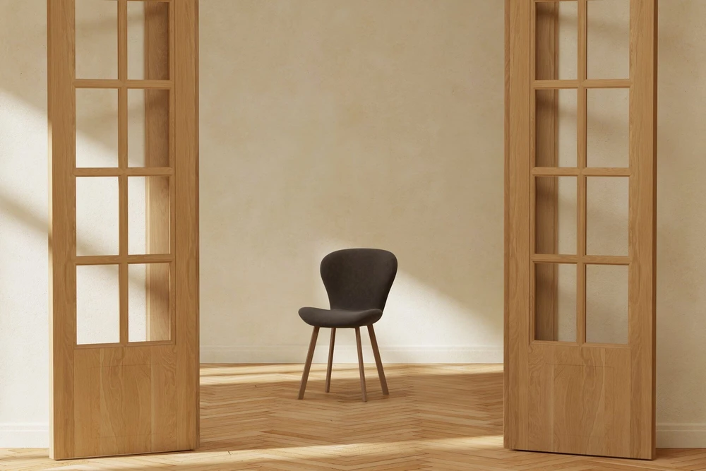 Venture Design Valgomojo kėdė Lilja, ruda, lininė