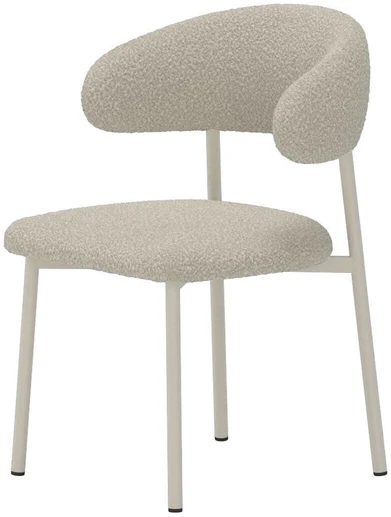 Venture Design Valgomojo kėdė Lillholmen 51x47 cm smėlio spalvos boucle audinys