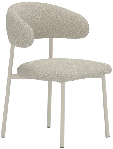 Venture Design Valgomojo kėdė Lillholmen 51x47 cm smėlio spalvos boucle audinys