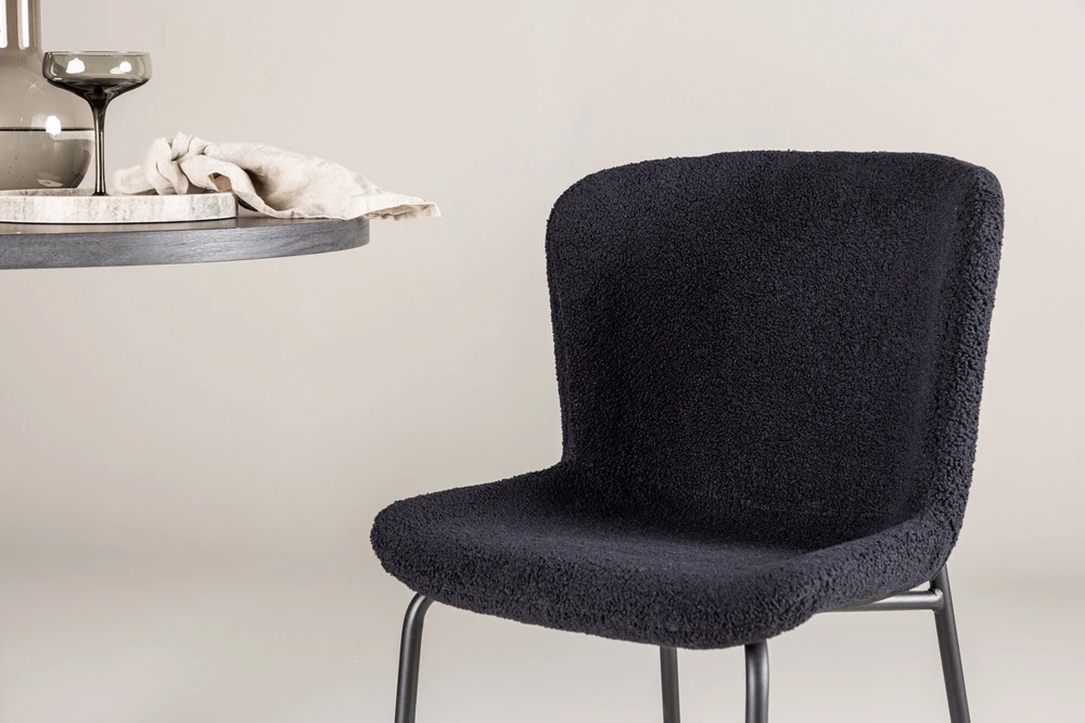 Venture Design Valgomojo kėdė, Modesto 2 vnt., 55x50x81 cm, Juodas