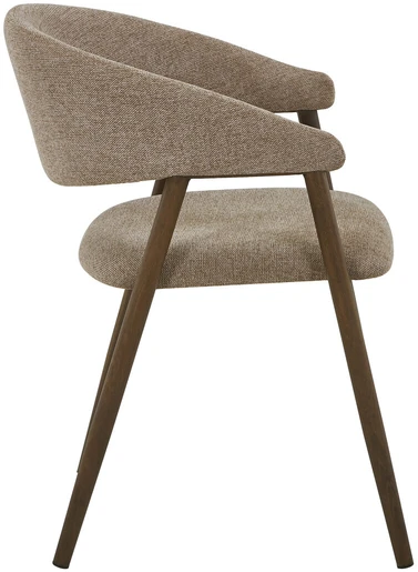 Venture Design Valgomojo kėdė Paulda (2 vnt. pakuotė), mokka, poliesterio-lino audinys