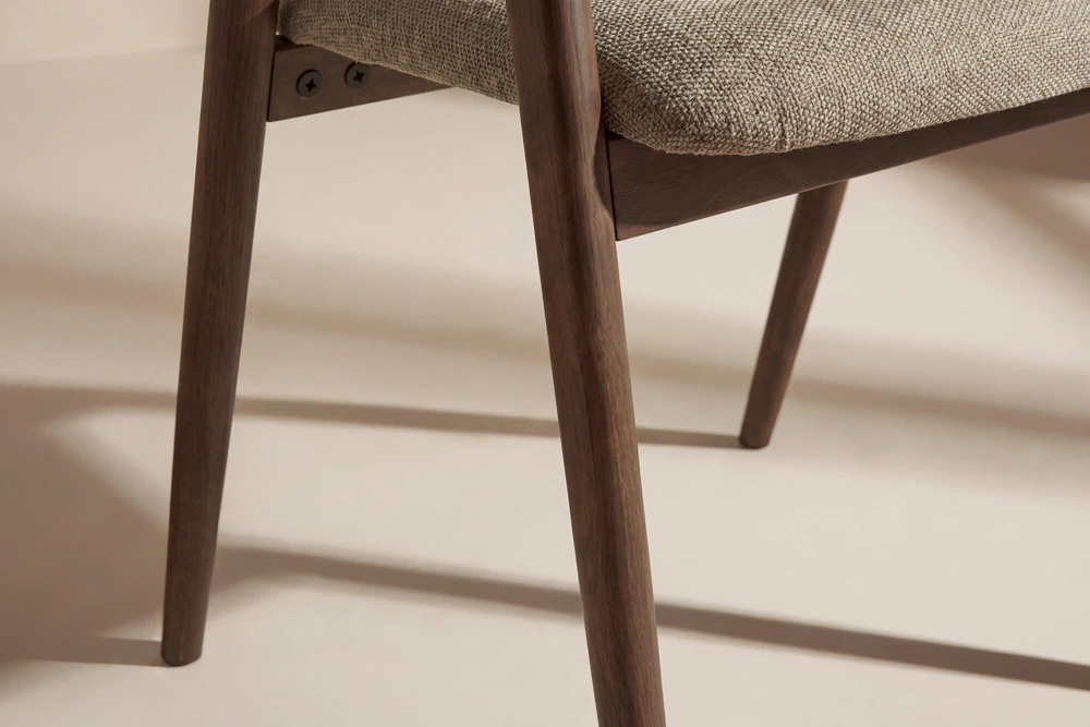 Venture Design Valgomojo kėdė Paulda (2 vnt. pakuotė), mokka, poliesterio-lino audinys