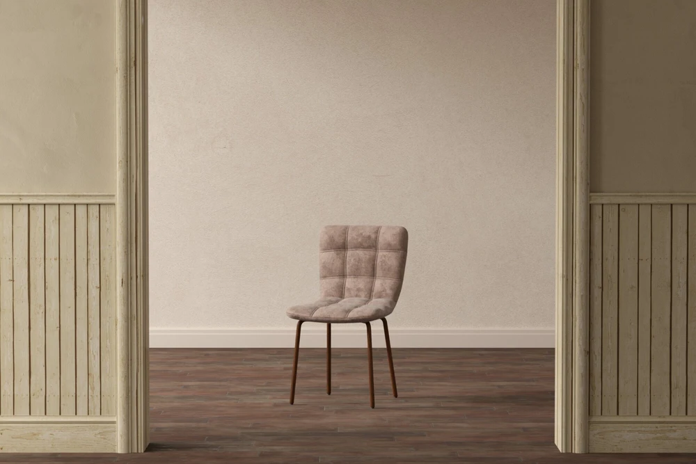 Venture Design Valgomojo kėdė Punsch 45x47 cm Rudos spalvos aksomas