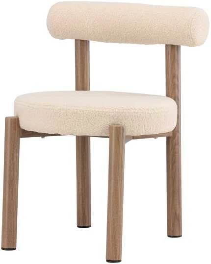 Venture Design Valgomojo kėdė Tillo 49x49 cm Balto plieno