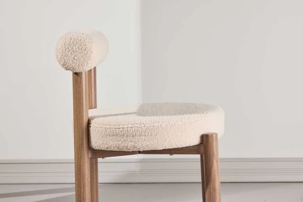 Venture Design Valgomojo kėdė Tillo 49x49 cm Balto plieno