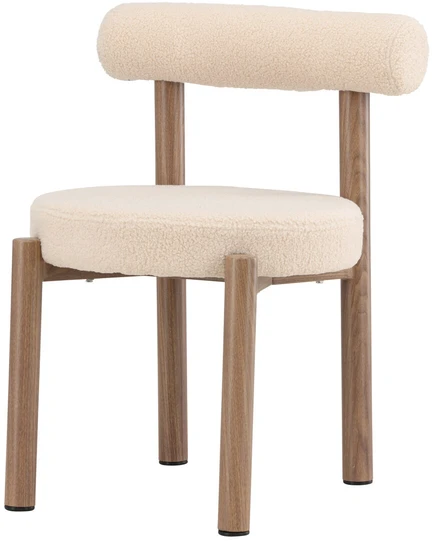 Venture Design Valgomojo kėdė Tillo 49x49 cm Balto plieno