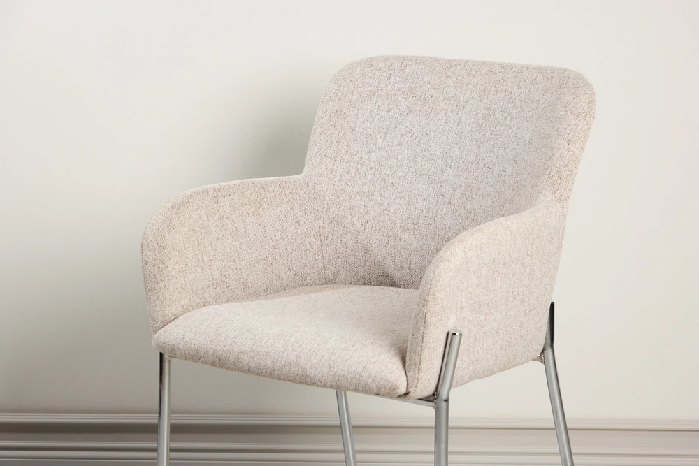 Venture Design Valgomojo kėdė Vätö 51x55x46 cm smėlio spalvos audinys