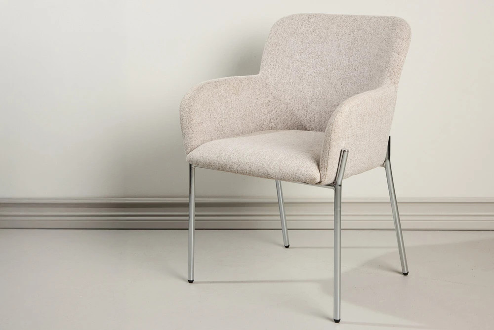 Venture Design Valgomojo kėdė Vätö 51x55x46 cm smėlio spalvos audinys