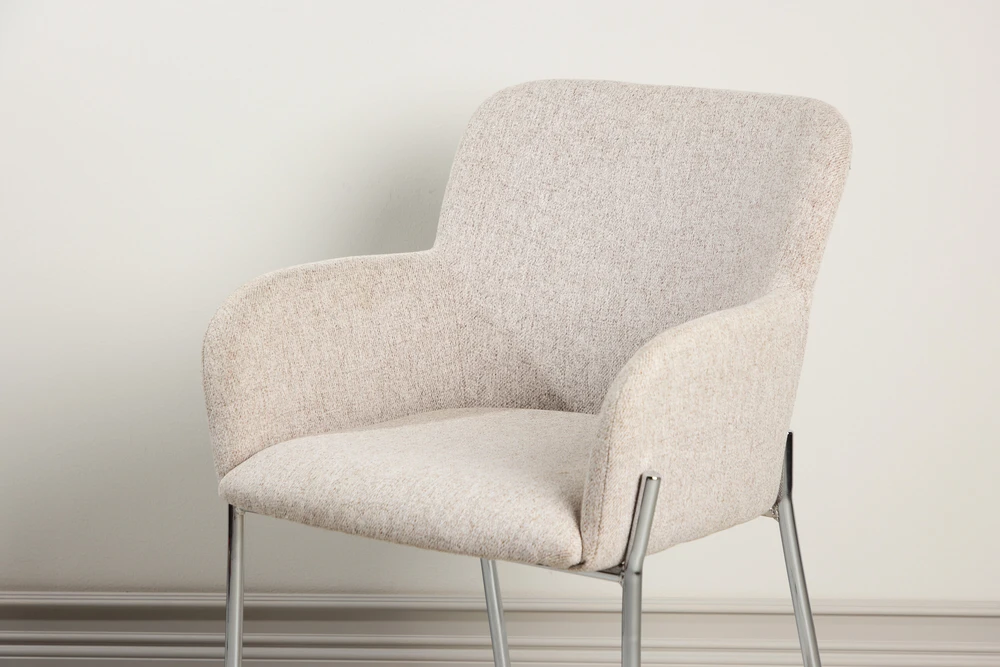 Venture Design Valgomojo kėdė Vätö 51x55x46 cm smėlio spalvos audinys