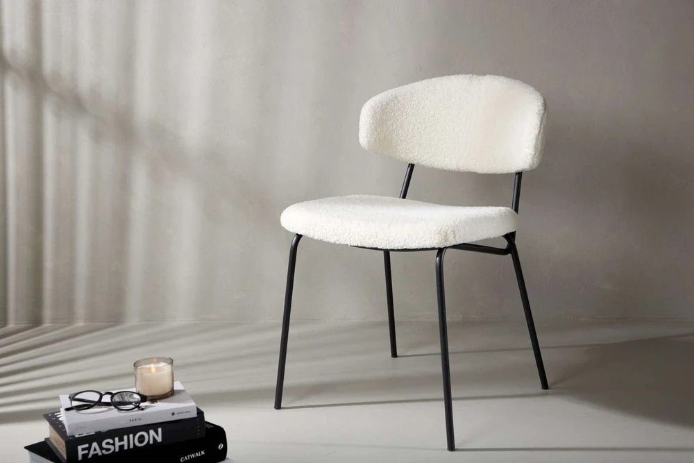 Venture Design Valgomojo kėdės Chico, 2 vnt., 57x50x79 cm, baltos