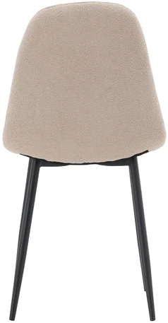 Venture Design Valgomojo kėdžių komplektas (2 vnt.), juoda/šviesiai ruda bouclé