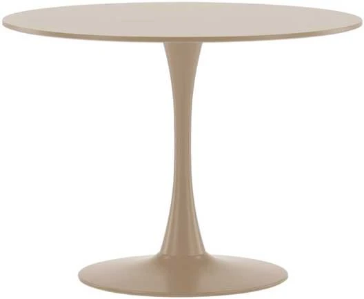 Venture Design Valgomojo stalas 100x75 cm, smėlio spalvos, MDF, plienas