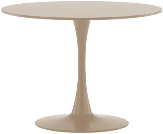 Venture Design Valgomojo stalas 100x75 cm, smėlio spalvos, MDF, plienas