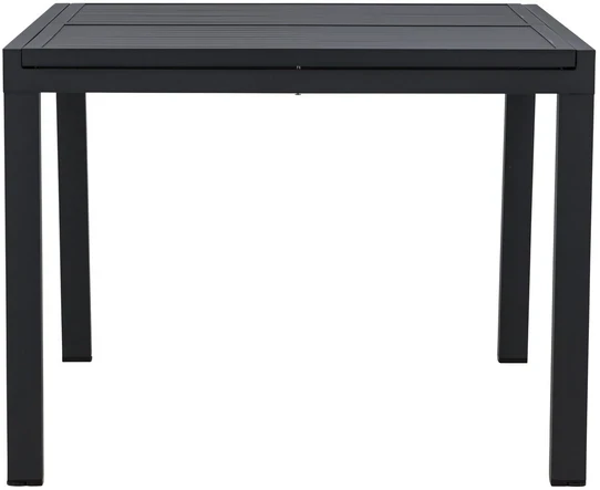 Venture Design Valgomojo stalas 160x240x100x75 cm Juodas Aliuminis
