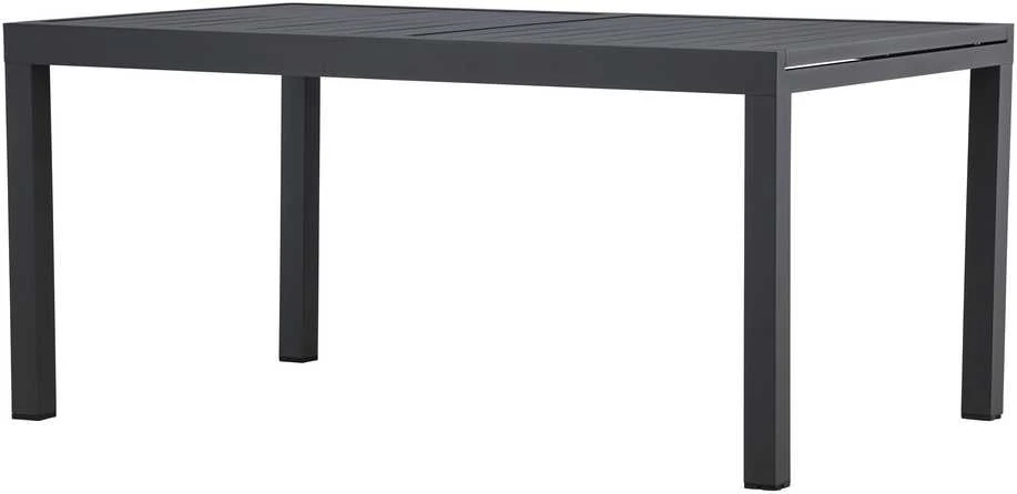 Venture Design Valgomojo stalas 160x240x100x75 cm Juodas Aliuminis