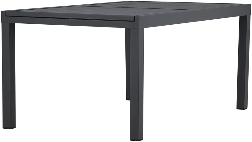 Venture Design Valgomojo stalas 160x240x100x75 cm Juodas Aliuminis
