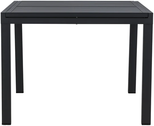 Venture Design Valgomojo stalas 160x240x100x75 cm Juodas Aliuminis