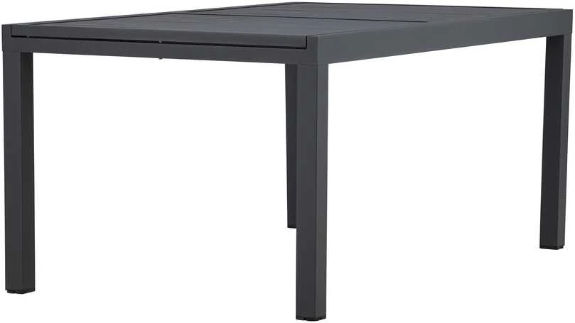 Venture Design Valgomojo stalas 160x240x100x75 cm Juodas Aliuminis