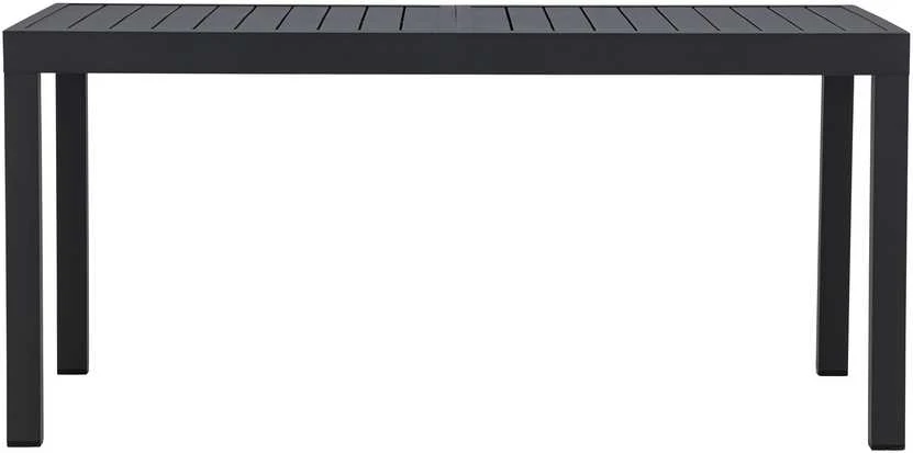 Venture Design Valgomojo stalas 160x240x100x75 cm Juodas Aliuminis