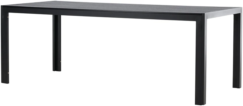 Venture Design Valgomojo stalas 205x90x74 cm Juodas Polywood