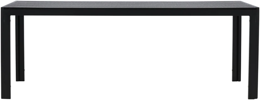 Venture Design Valgomojo stalas 205x90x74 cm Juodas Polywood