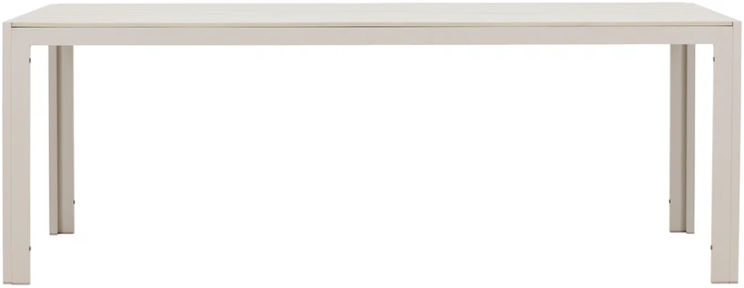 Venture Design Valgomojo stalas 205x90x74 cm, smėlio spalvos, pagamintas iš polimedžio