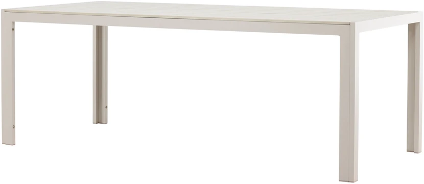 Venture Design Valgomojo stalas 205x90x74 cm, smėlio spalvos, pagamintas iš polimedžio