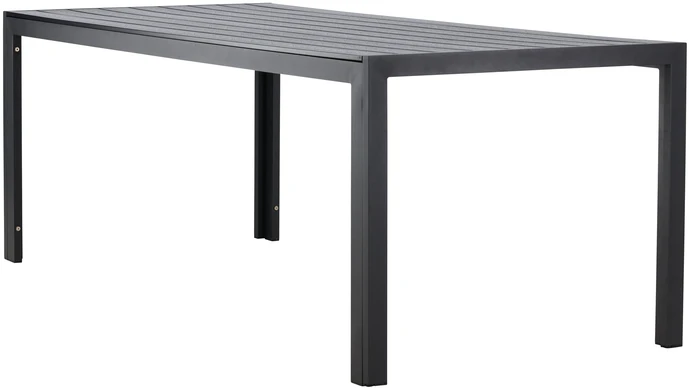Venture Design Valgomojo stalas 205x90x74 cm Juodas Polywood